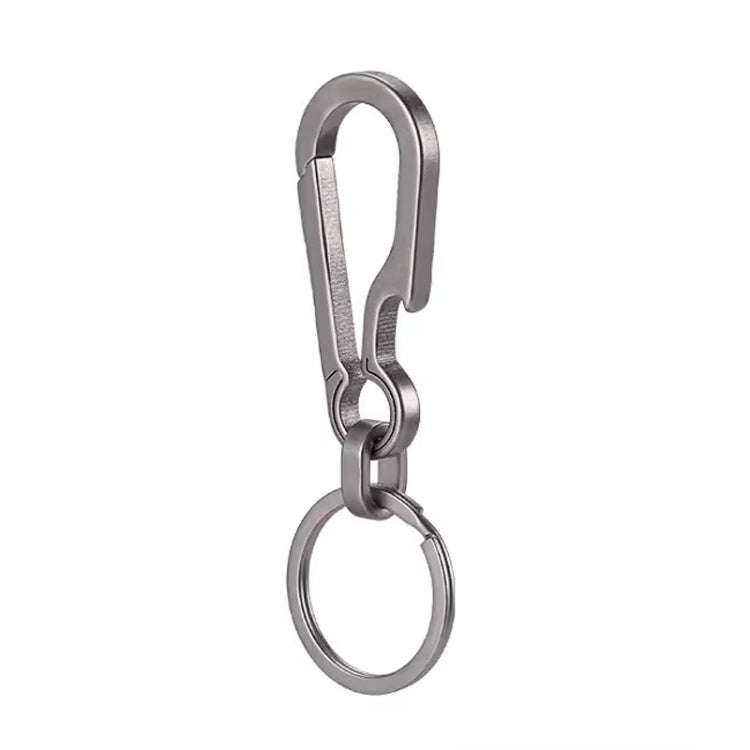 Titanium Alloy Car Keychain Multifunctional Simple Loss Prevention Belt Charm Ring, Style: Upgrad...