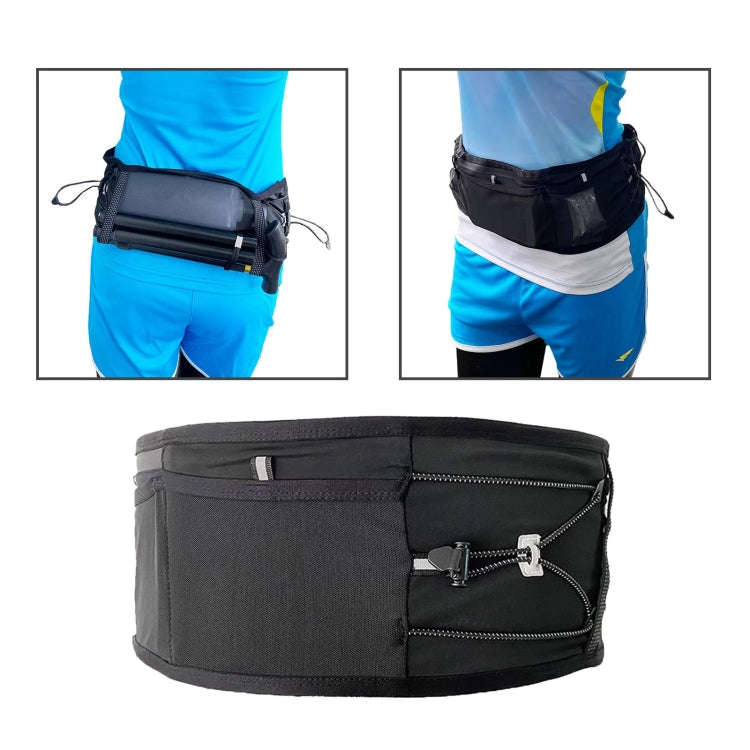 Running Sports Waist Bag Ultra-thin Breathable Belt With Trekking Pole Fixing Strap, Size: L/XL/XXL