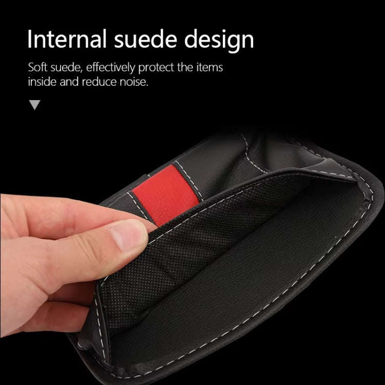 Multifunctional Car-Mounted Adhesive Mesh Bag For Storage Hanging Bags(Brown)
