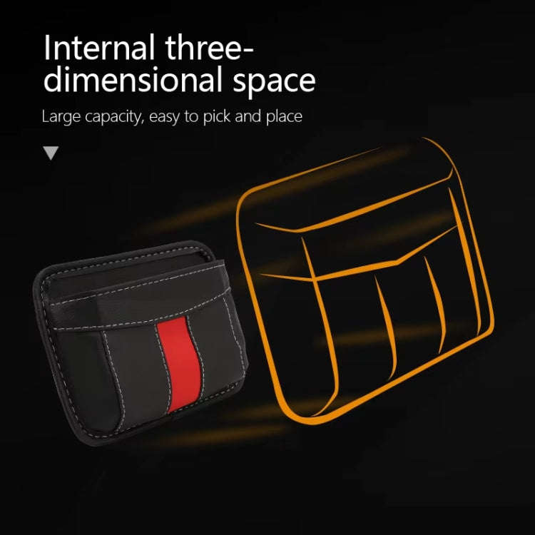 Multifunctional Car-Mounted Adhesive Mesh Bag For Storage Hanging Bags(Black)