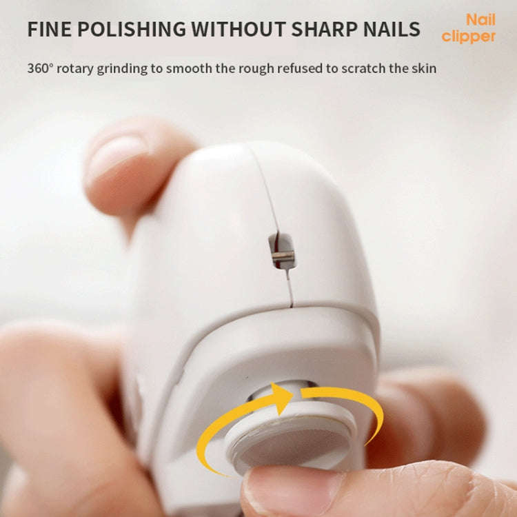 CH-705 2-in-1 Multifunctional Electric Nail Grinder with Light Children Anti-pinch Nail Clippers(...
