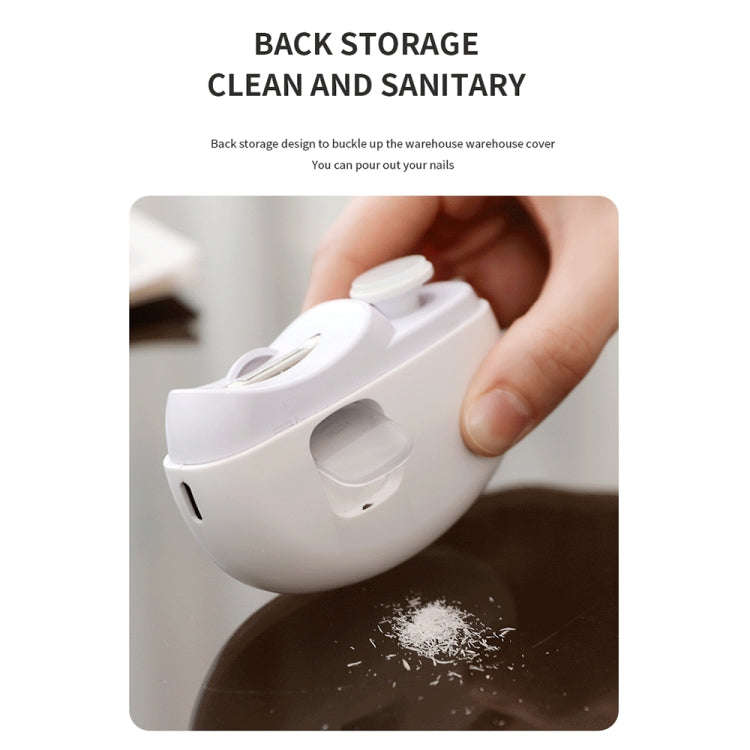 CH-705 2-in-1 Multifunctional Electric Nail Grinder with Light Children Anti-pinch Nail Clippers(...