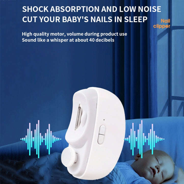 CH-705 2-in-1 Multifunctional Electric Nail Grinder with Light Children Anti-pinch Nail Clippers(...