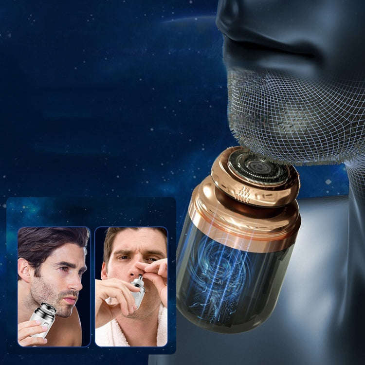 TY-500 2 in 1 Mini Portable Rechargeable Electric Shaver Shaving Razor(Black)