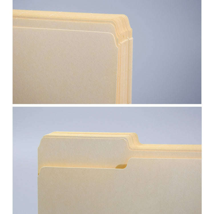 100sheets /Box Letter Size File Folder 1/3-Cut Tab Manila Folders(Beige)