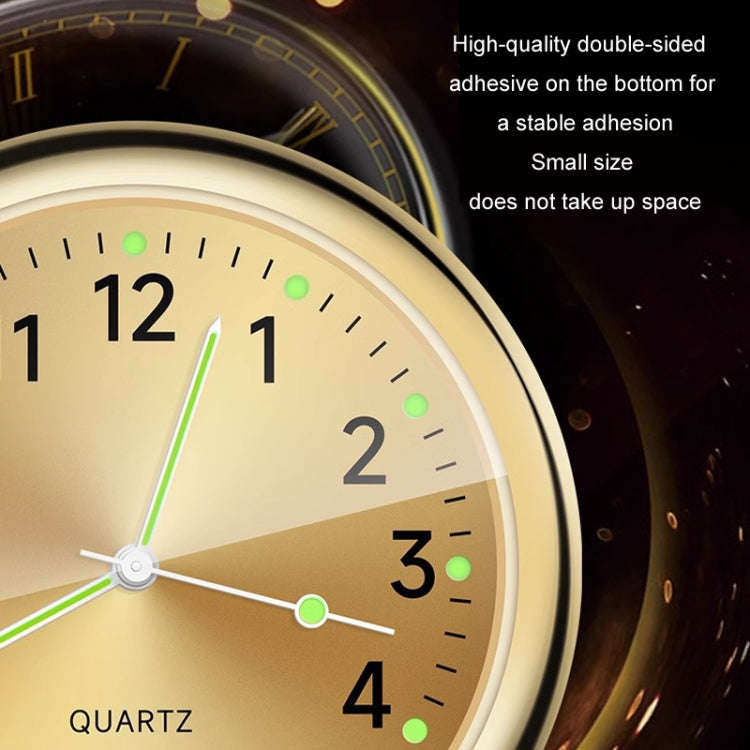 Car Digital Electronic Quartz Luminous Clock, Color: Ruby Blue+Air Outlet Clip