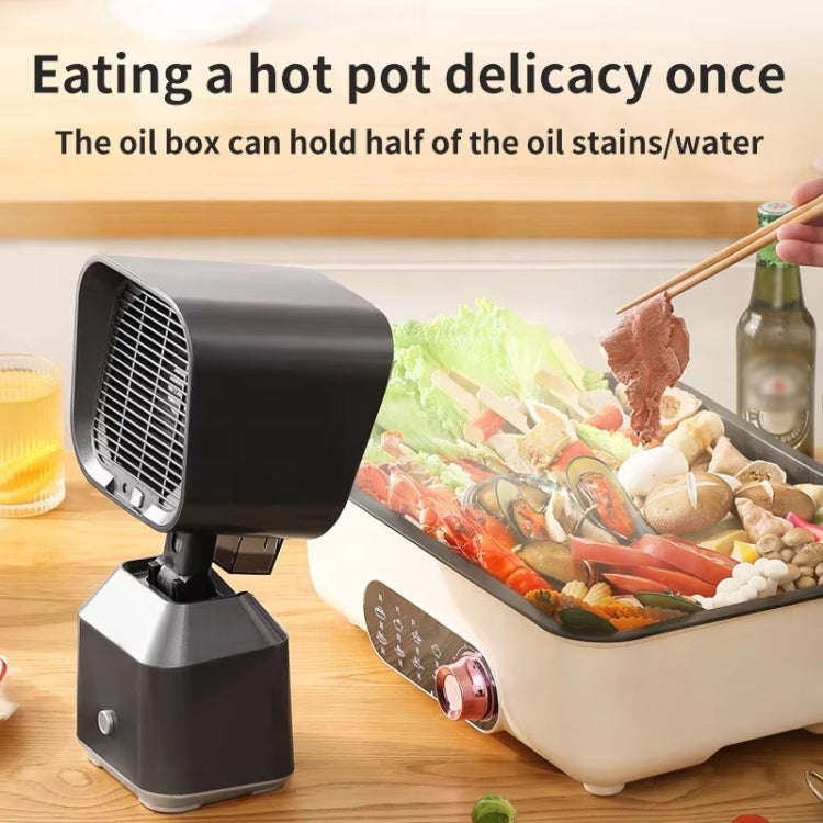 Desktop Range Hood Barbecue Small Movable Liftable Extractor Hood 2 Wind Speeds Adjust US Plug