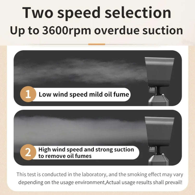 Desktop Range Hood Barbecue Small Movable Liftable Extractor Hood 2 Wind Speeds Adjust US Plug