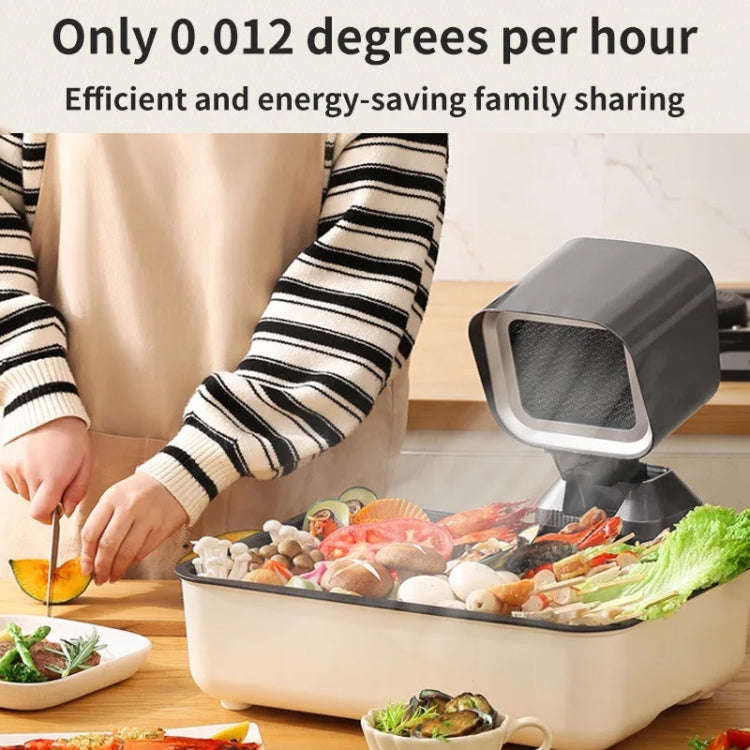 Desktop Range Hood Barbecue Small Movable Liftable Extractor Hood 2 Wind Speeds Adjust EU Plug