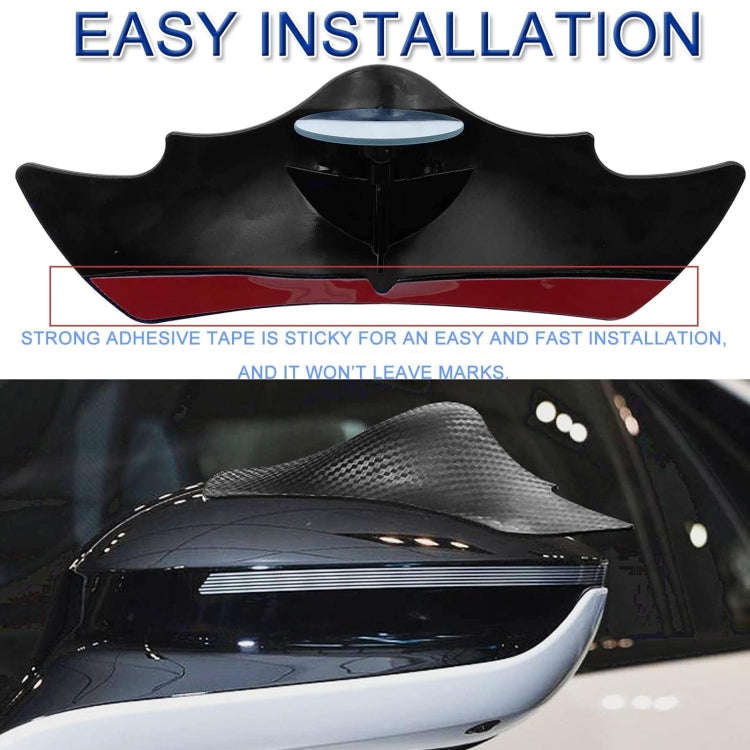 1pair Car Rearview Mirror Rain Eyebrow Blind Spot Reversing Round Mirror(White)