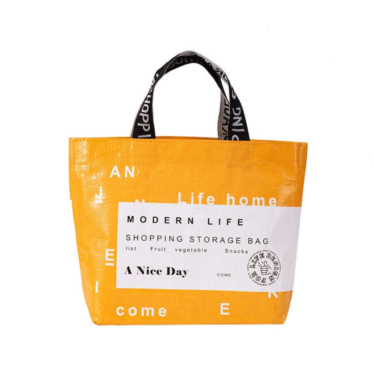 Eco-friendly Portable Large Capacity Shopping Bag Waterproof Folding Travel Bag, Color: Small Yellow