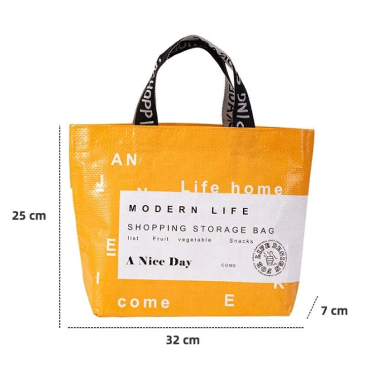 Eco-friendly Portable Large Capacity Shopping Bag Waterproof Folding Travel Bag, Color: Small Yellow