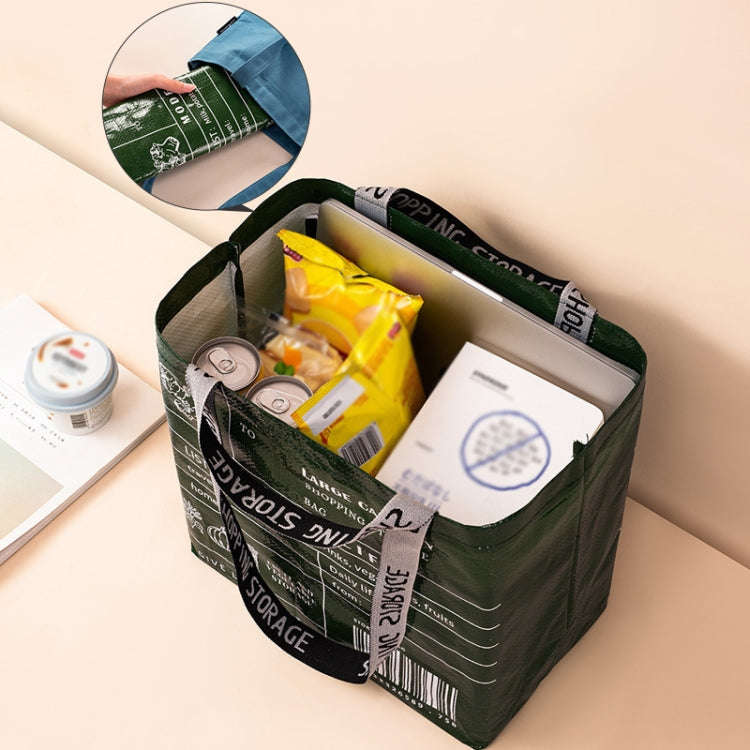 Eco-friendly Portable Large Capacity Shopping Bag Waterproof Folding Travel Bag, Color: Large Green