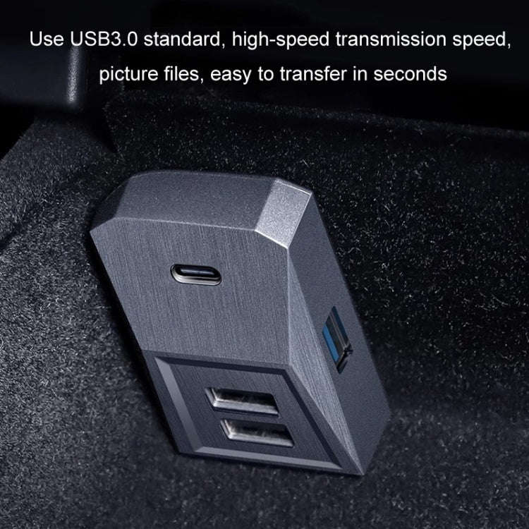 For Tesla Model 3/Y TYPE-C Central Control Expansion Dock USB HUB(U01Y)
