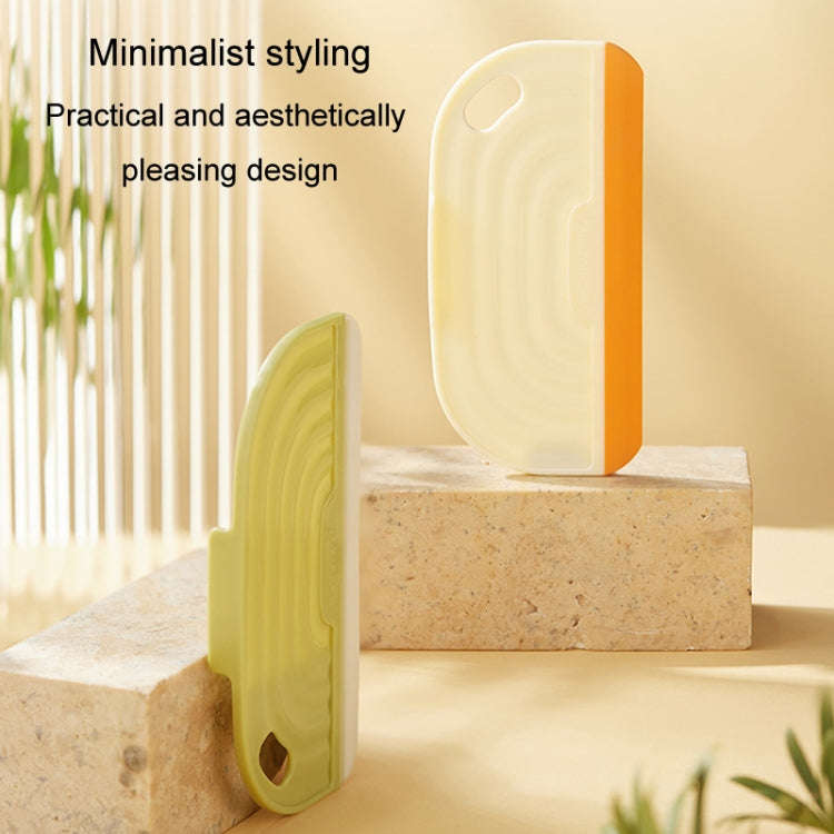 Mini Wiper Bathroom Mirror Glass Silicone Cleaning Tool Countertop Tile Scraper(Green)