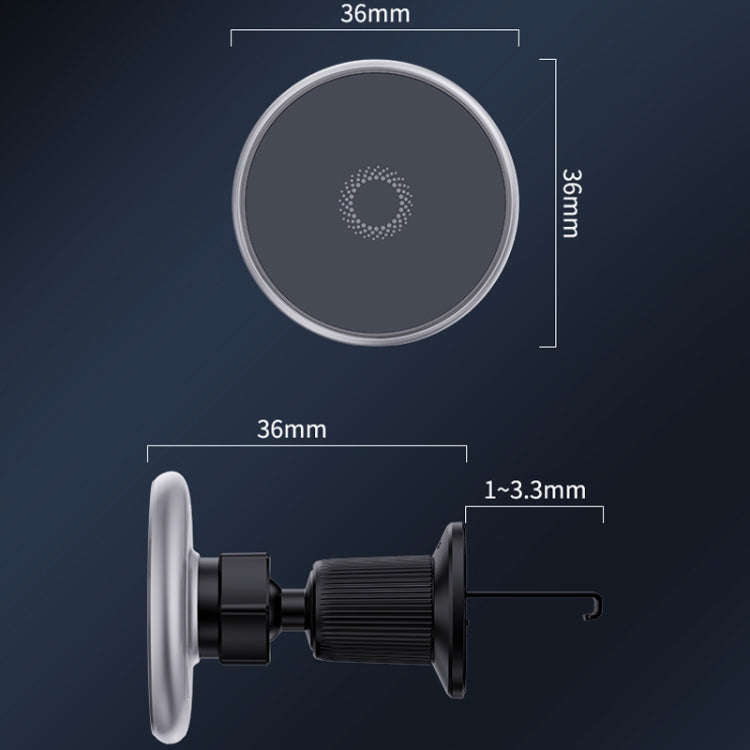 Car Wireless Magnetic Atmosphere Light Mobile Phone Holder(W17)
