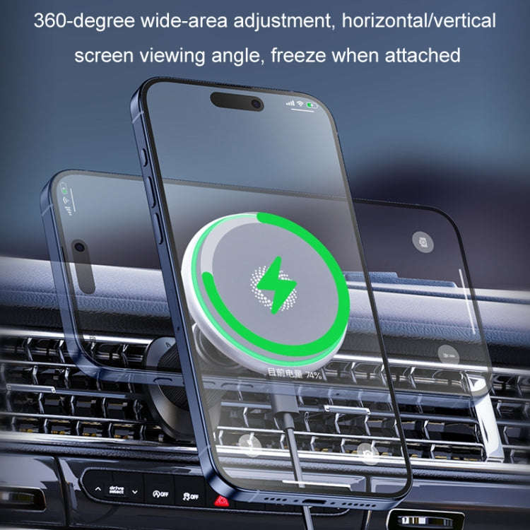 Car Wireless Magnetic Atmosphere Light Mobile Phone Holder(W17)