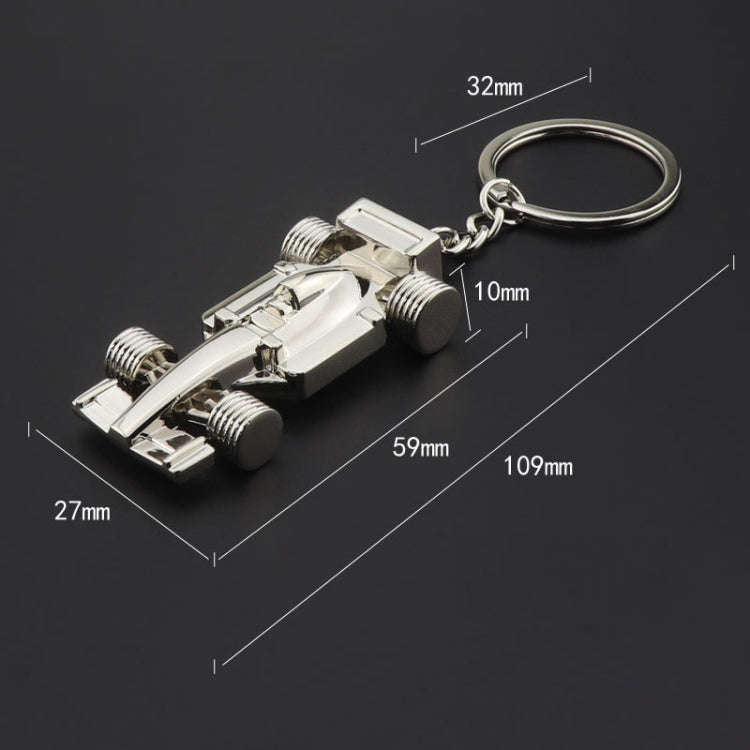 F1 Racing Car Keychain Portable Bag Decoration Pendant, Style: X-035 Hollow