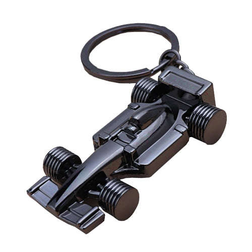 F1 Racing Car Keychain Portable Bag Decoration Pendant, Style: X-035 Hollow Black