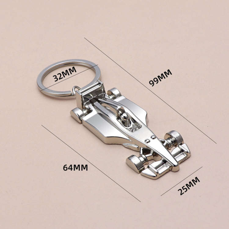 F1 Racing Car Keychain Portable Bag Decoration Pendant, Style: X-034 Half Wheel Solid