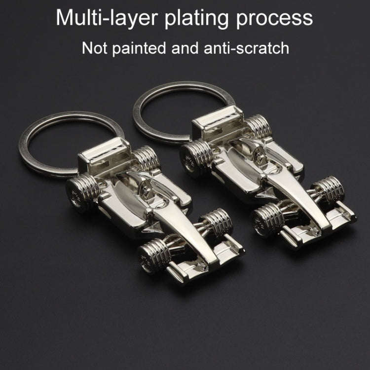 F1 Racing Car Keychain Portable Bag Decoration Pendant, Style: X-035 Hollow