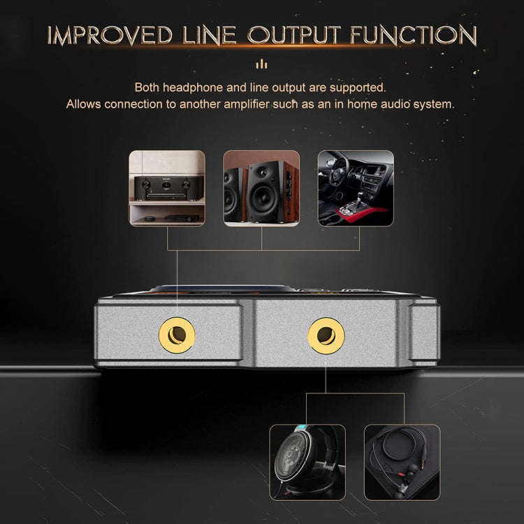 2.4 Inch HIFI Bluetooth Music Player DSD256 Mastering Sound Quality Walkman, Memory: 16GB(Black)