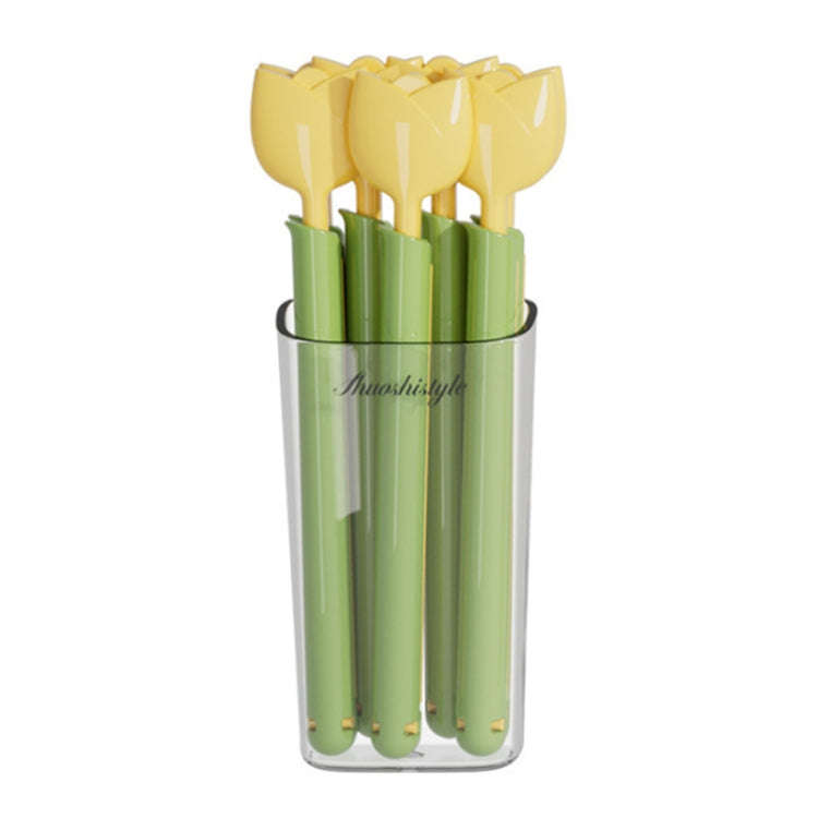 5pcs /Box Tulip Shaped Food Bag Sealing Clip Portable Snack Bread Sealing Clip With Magnetic Stor...