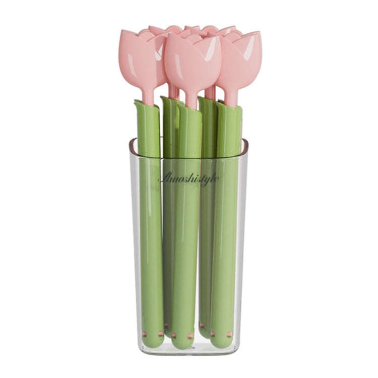 5pcs /Box Tulip Shaped Food Bag Sealing Clip Portable Snack Bread Sealing Clip With Magnetic Stor...