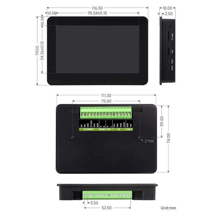 Waveshare ESP32-S3 4.3inch 800×480 Touch LCD Development Board With Case