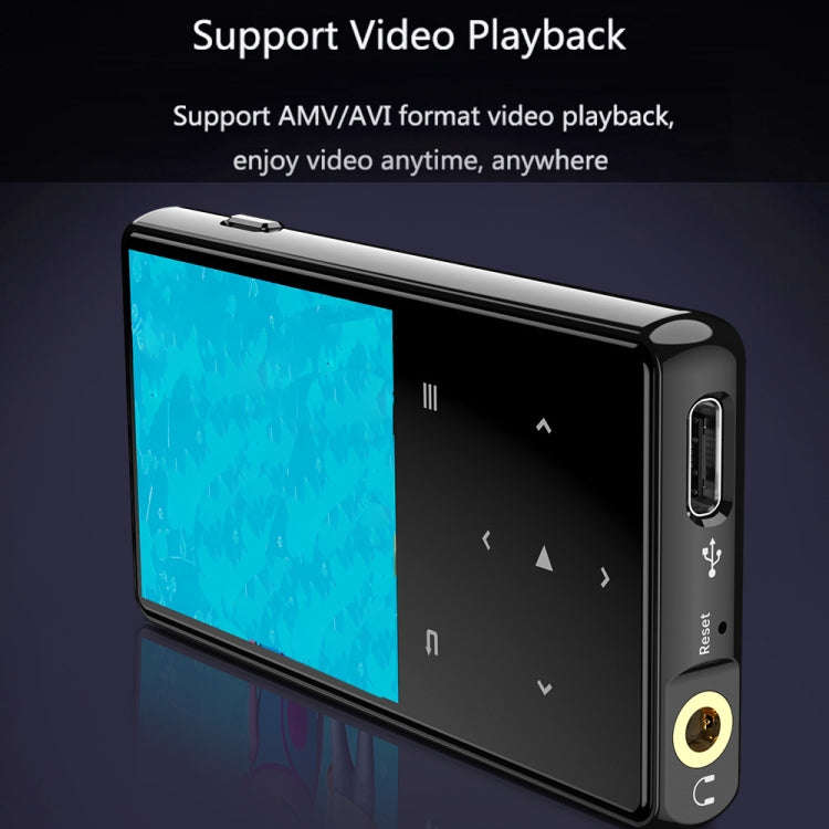 Bluetooth MP3/MP4 Music Player Portable Walkman, Memory: 8GB(Black)