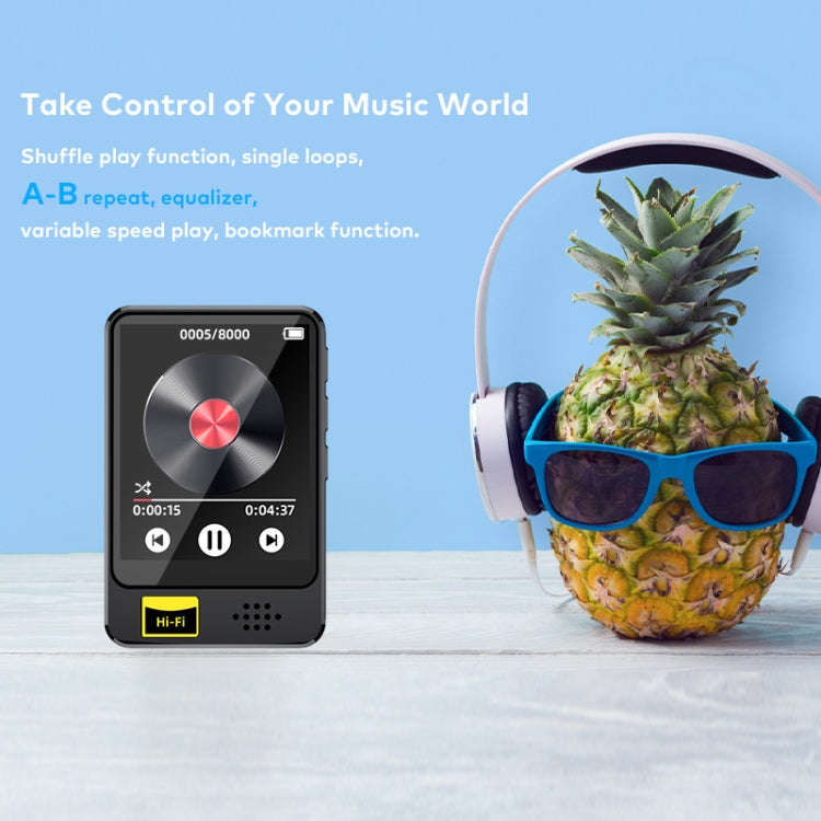 MP3 / MP4 Music Player Bluetooth Radio E-book Playback Walkman, Memory: 64GB(Black)