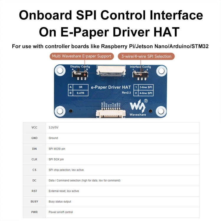 Waveshare 13.3inch 960×680 Pixels SPI Communication E-Ink Display, Spec: Module Version
