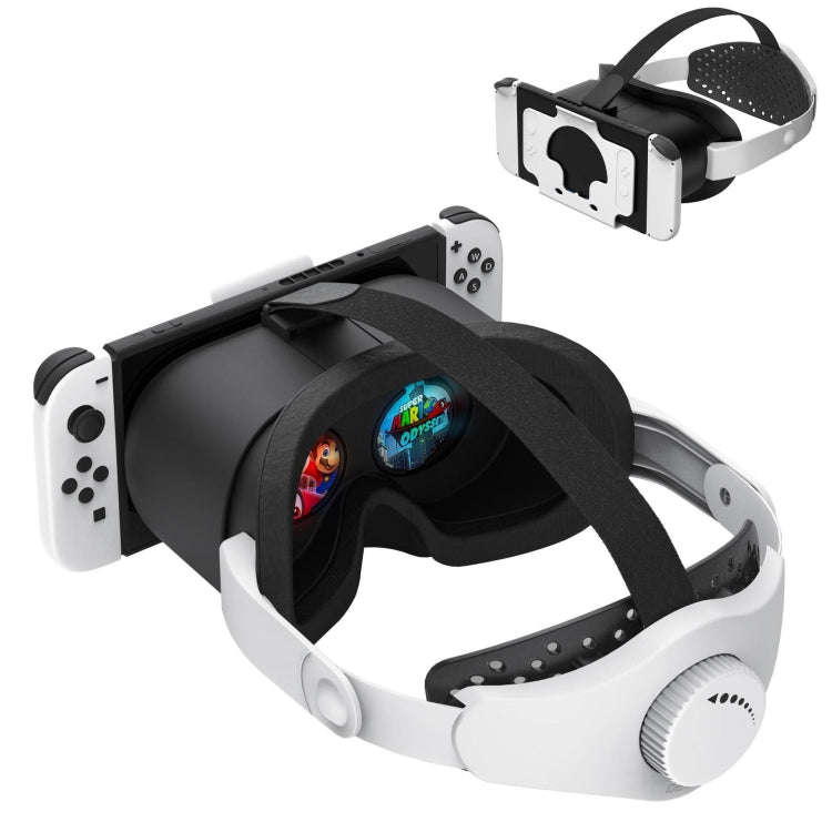 DEVASO Compatible With Switch / Switch OLED Display Game Console HD 3D VR Glasses Headband Adjust...
