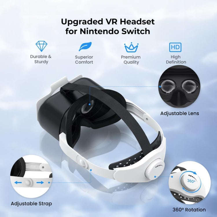 DEVASO Compatible With Switch / Switch OLED Display Game Console HD 3D VR Glasses Headband Adjust...