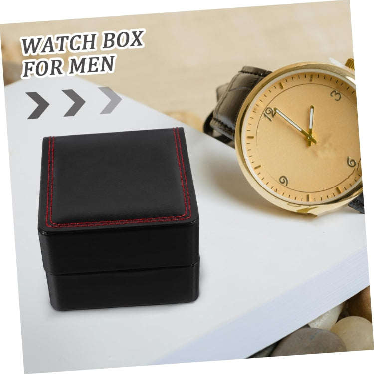 BINBOND Watch Packaging Box Gift Box, Spec: Black Leather