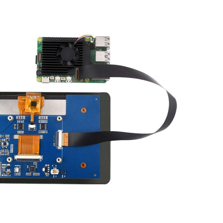 Waveshare For Raspberry Pi 5 22Pin to 15Pin DSI FPC Flexible Cable, Spec: 300mm