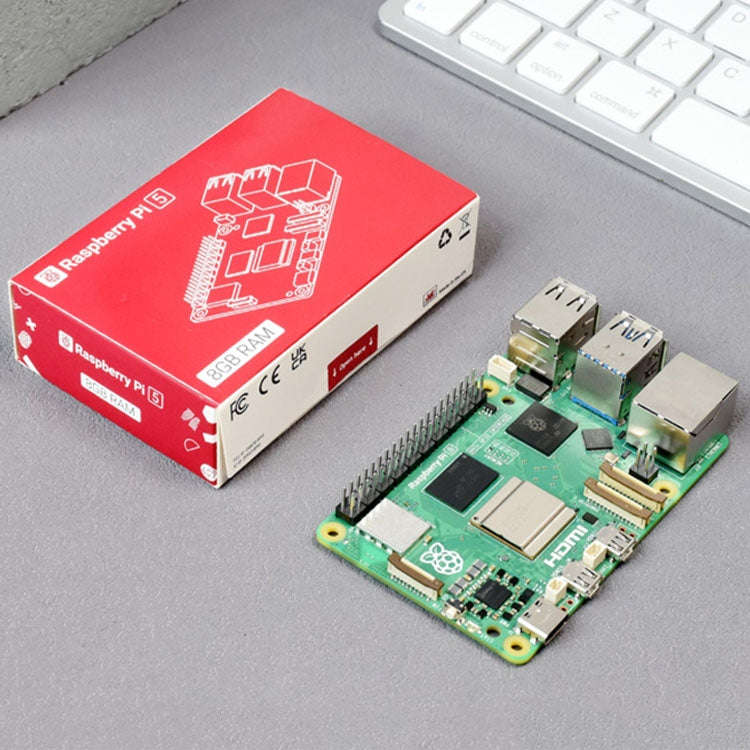 Waveshare For Raspberry Pi 5 2.4GHz Quad-Core BCM2712 Processor Development Board, Spec: 8GB