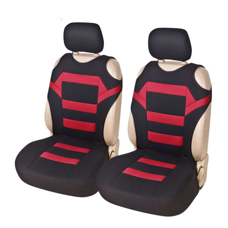 Car Vest Style Double Front Seat Interior Seat Cover(Red)