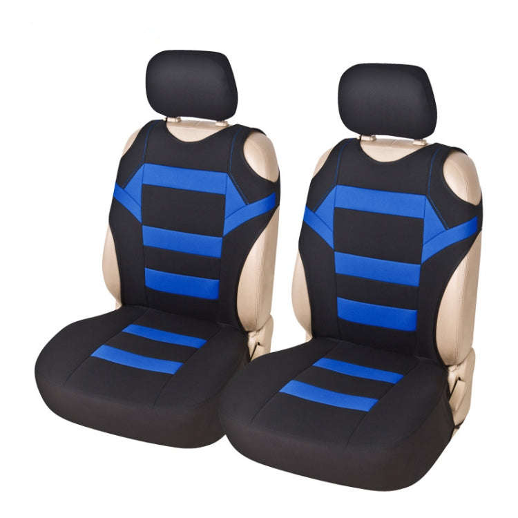 Car Vest Style Double Front Seat Interior Seat Cover(Blue)