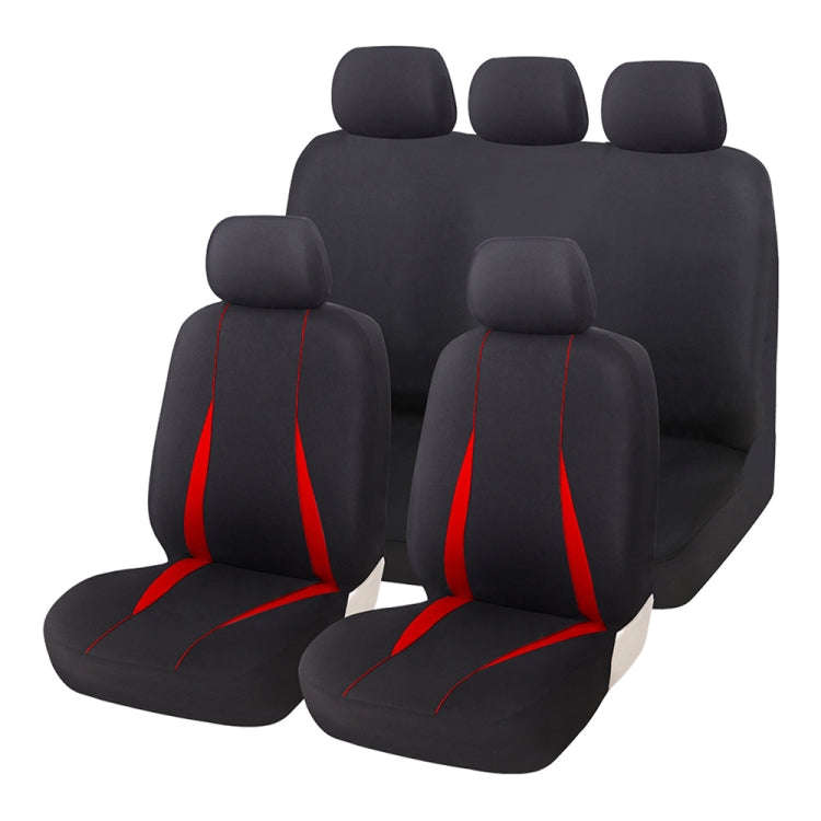 Cars All Seasons Universal All-Inclusive Fabric Seat Cover(33055 Red)