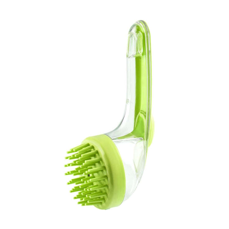 Long Handle Pet Bathing Brush Silicone Dogs Cats Cleaning Massage Brush Grooming Comb, Style: Coa...