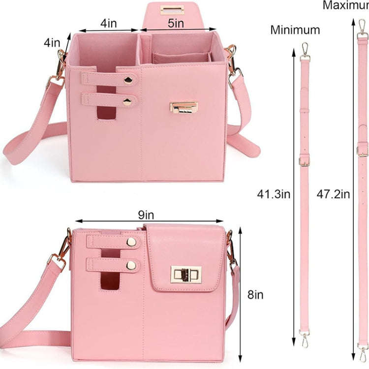 Women PU Leather Shoulder Bag Beverage Bottle Water Cup Bag For Stanley / Owala / Gatorade / Hydr...
