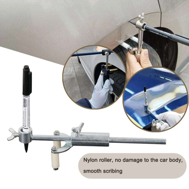 Automotive Sheet Metal Dent Repair Tool Paint Parallel Marking Tool(With Pen)