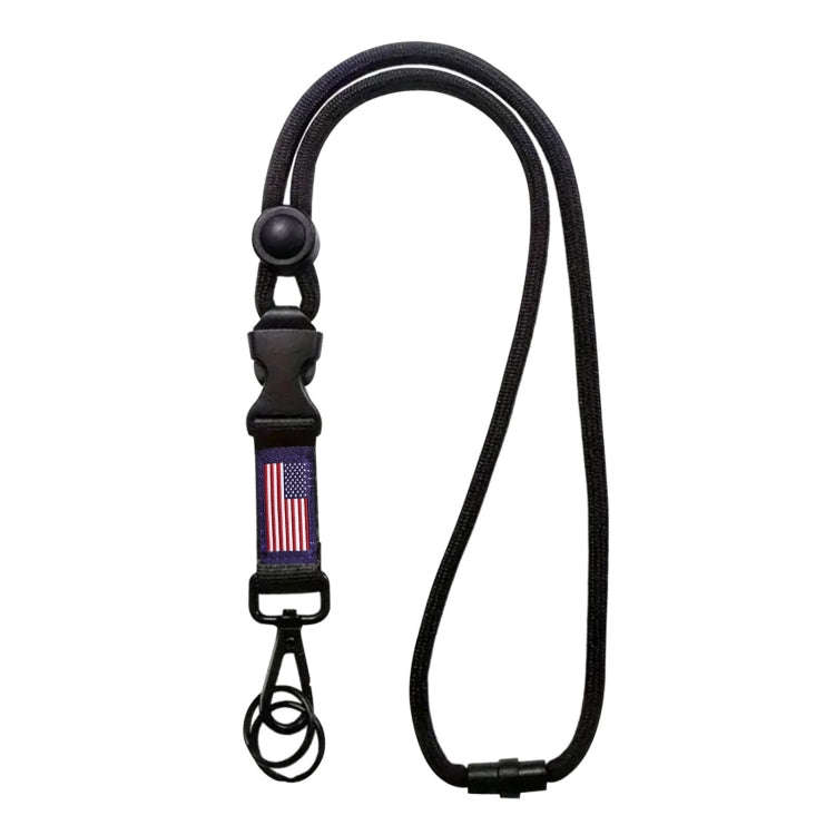 Heavy Duty Badge ID Lanyard Buckle Student Teacher Doctor Hook(Colorful National Flag)