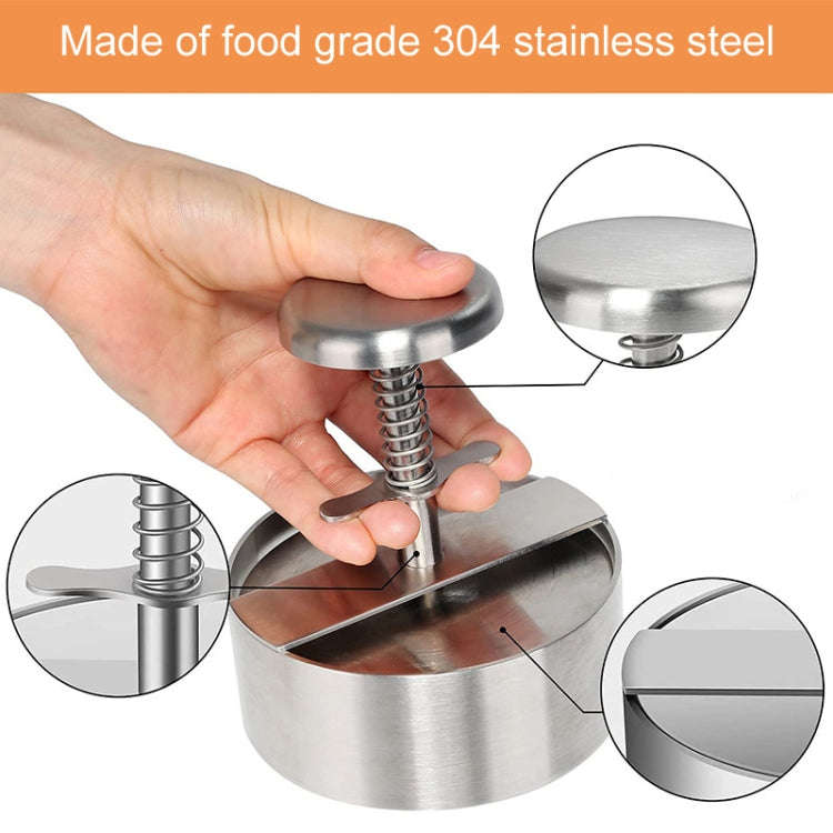 14cm Large 304 Stainless Steel Burger Press Kitchen Meatloaf Mold