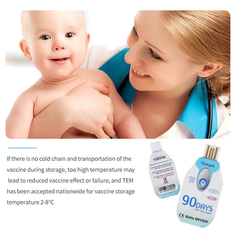 TempU Disposable Temperature Recorder For Cold Chain Transport Vehicles(90 Days)
