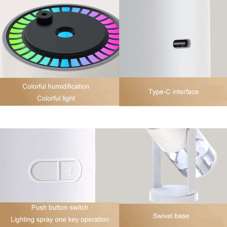 280ml Star Projection Light Humidifier USB Car Diffuser Humidifier Household Hydrating Atomizer, ...