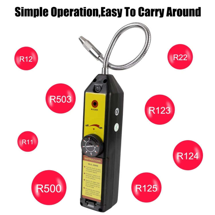 Car Halogen Air Conditioning Refrigerant Leak Detector, Model: WJL-6000