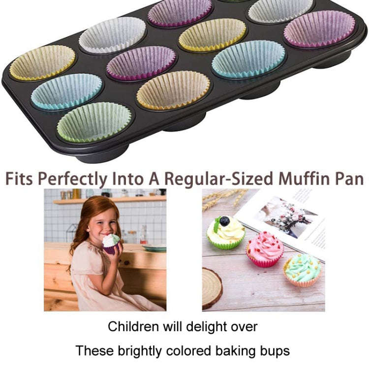 100pcs /Box Baking Utensils Cake Paper Cups Muffins Paper Cupcake Wrappers Oil-proof Chocolate Ca...
