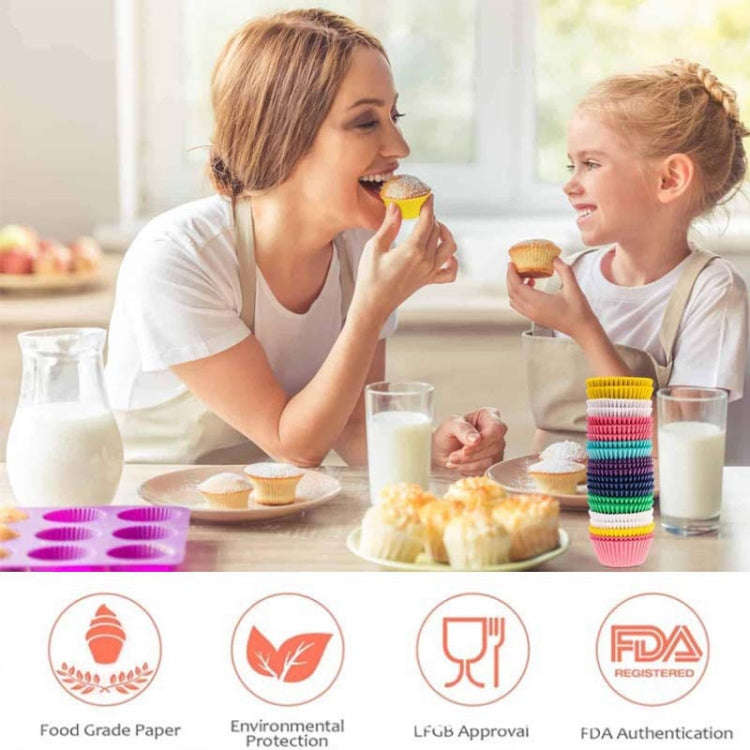 100pcs /Box Baking Utensils Cake Paper Cups Muffins Paper Cupcake Wrappers Oil-proof Chocolate Ca...
